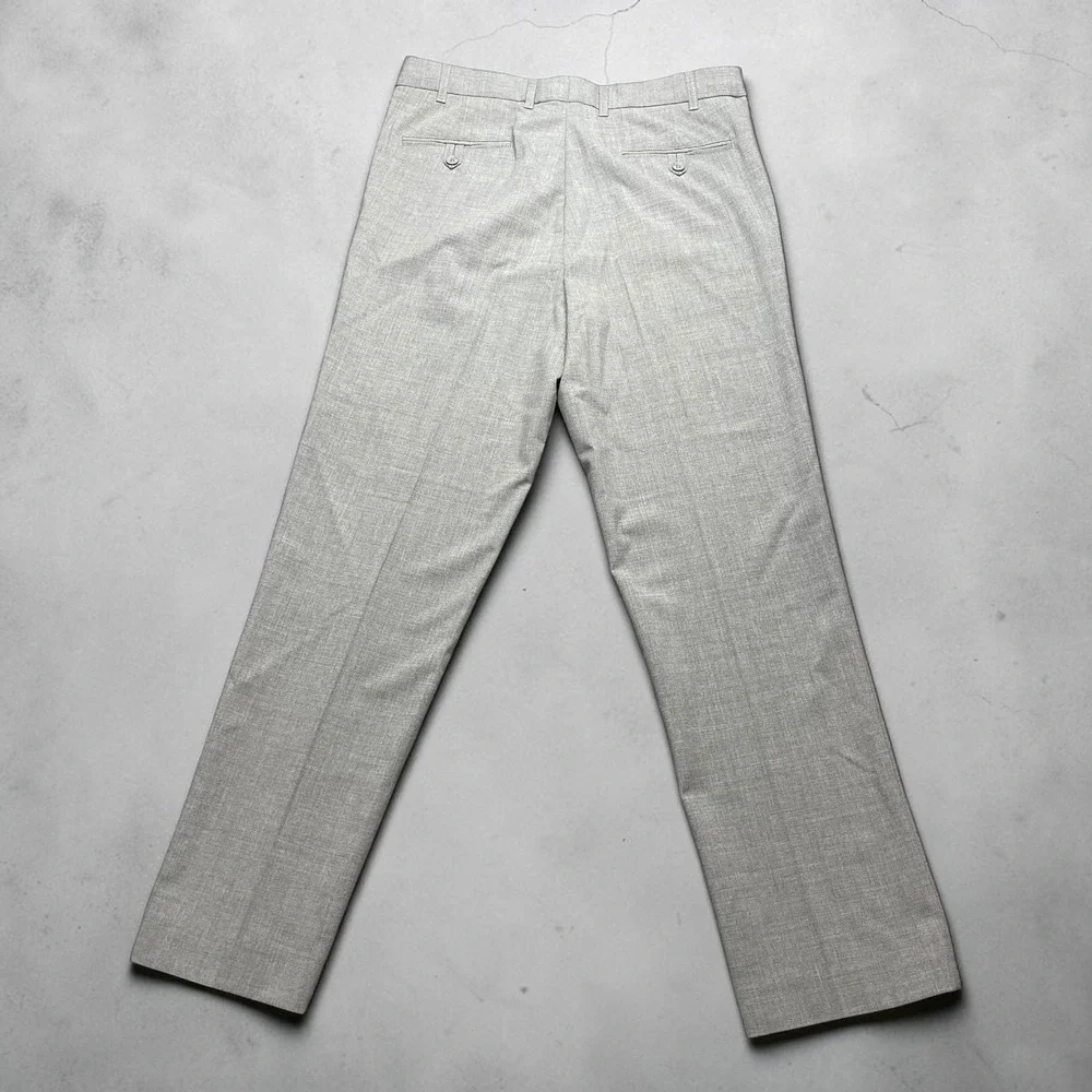 Classic Men's Dress Pants in Light Gray
